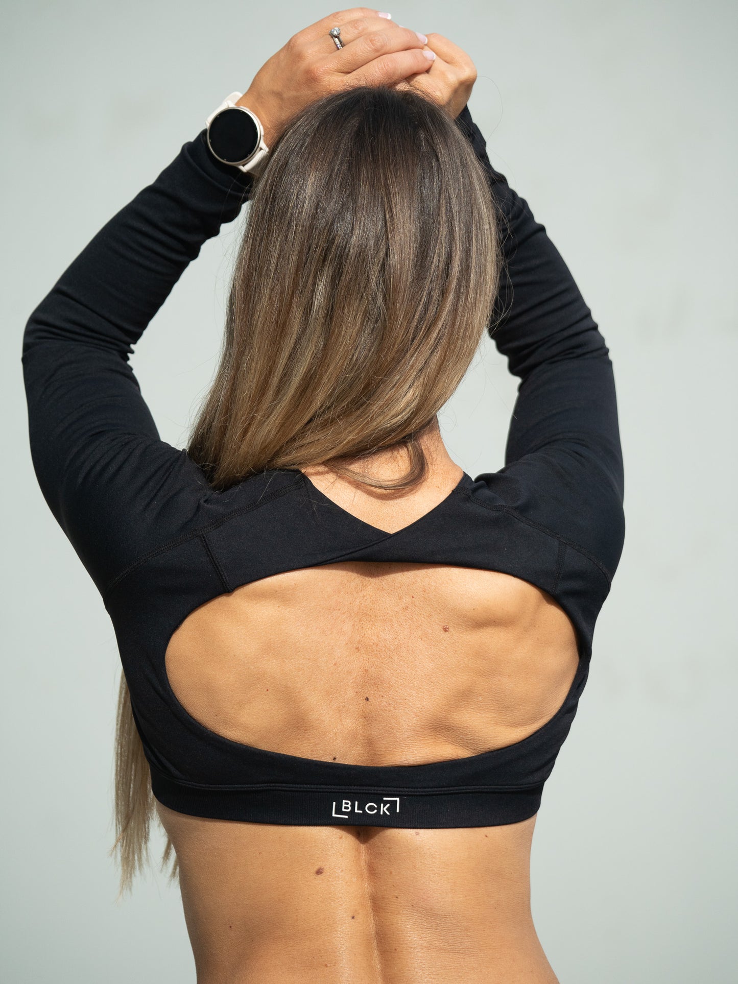 Noire Long Sleeve Crop Top