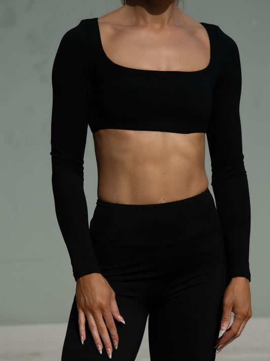 Vela Long Sleeve Crop Top