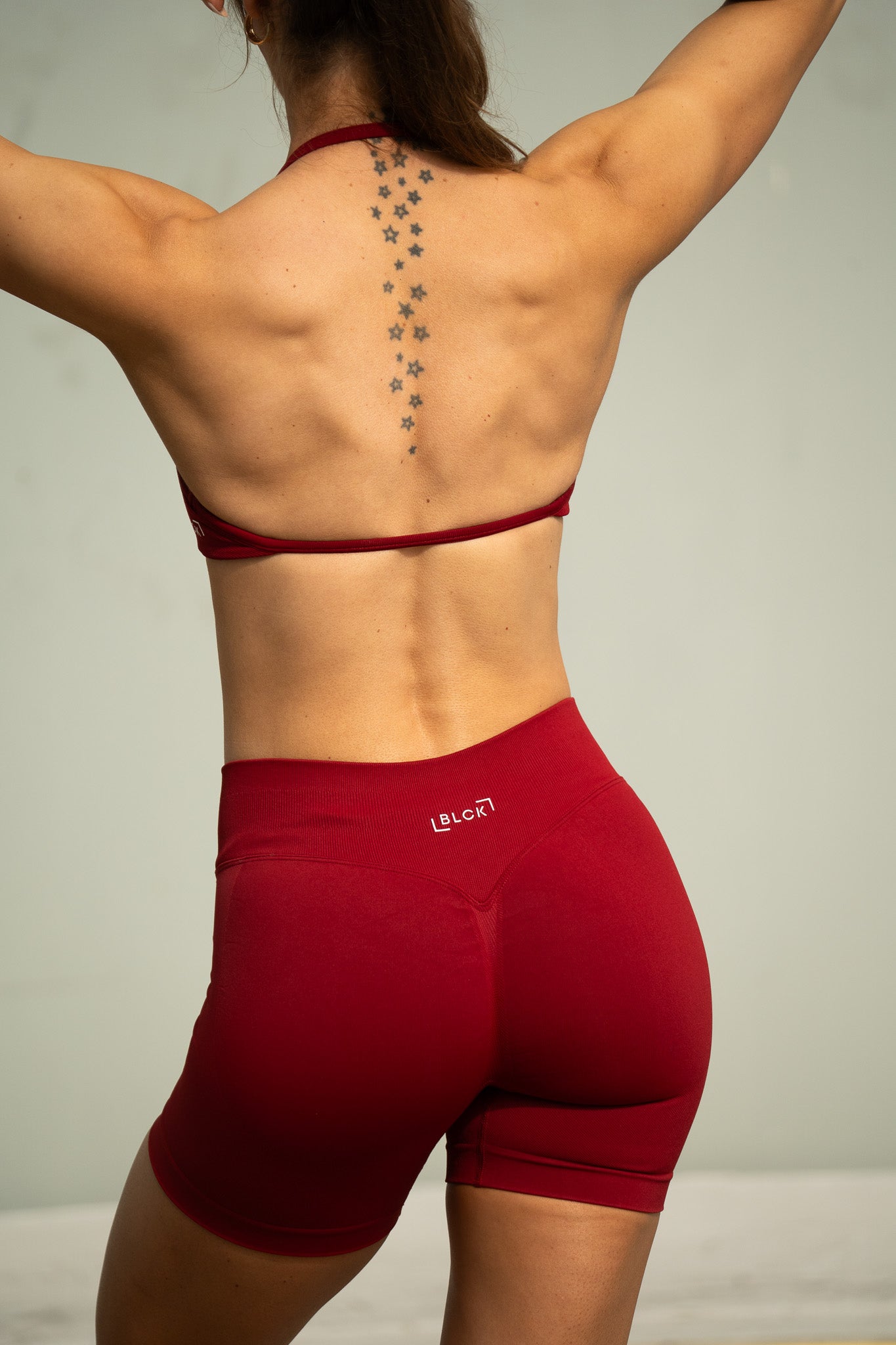 Lynx Halterneck Bra Wine Red