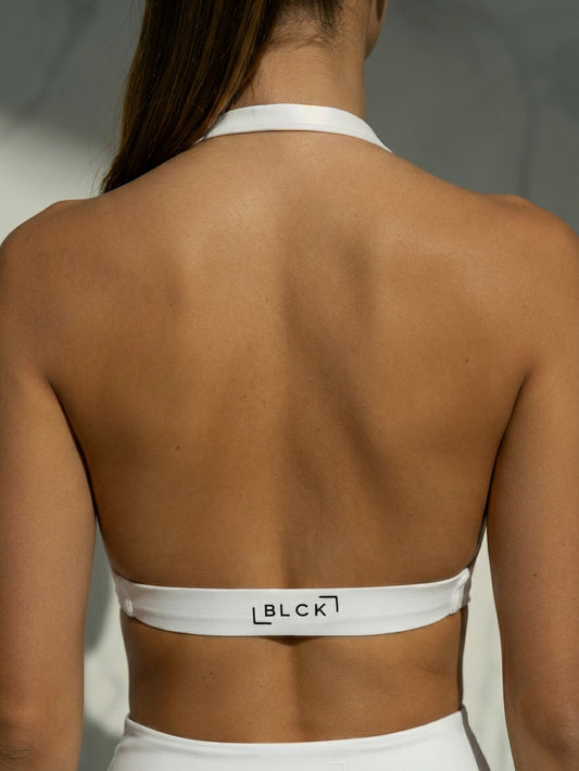 Eve Halterneck Bra White